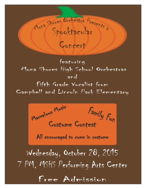Spooktacular Concert Poster 2015