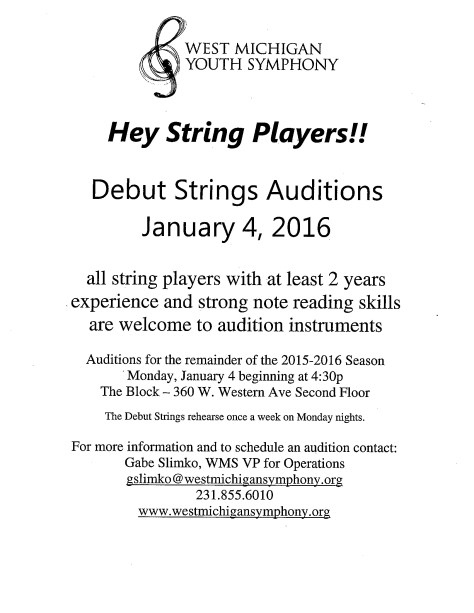 Debut Strings Flyer