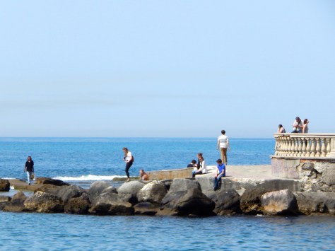 MSO Italy Performance Group taking pictures on the Sea