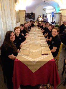 Dinner in Livorno, Italy